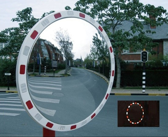 Reflective Convex Mirror for Traffic Safety